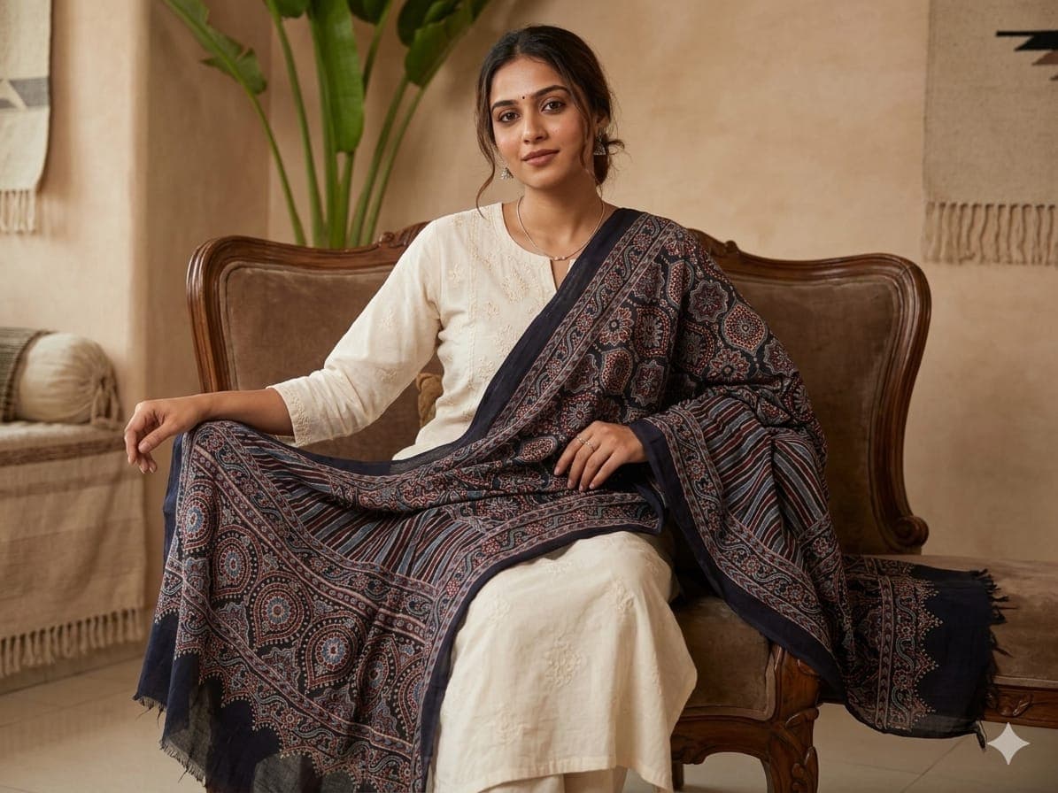 Premium Pure Modal Silk Dupatta - Image 3