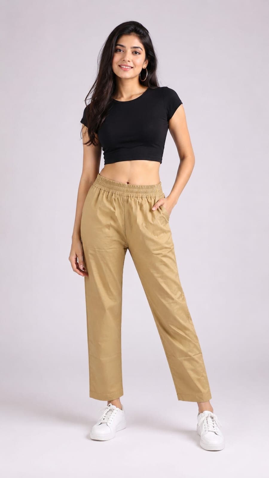 Womens Pure Cotton Free Size Trousers - Image 6
