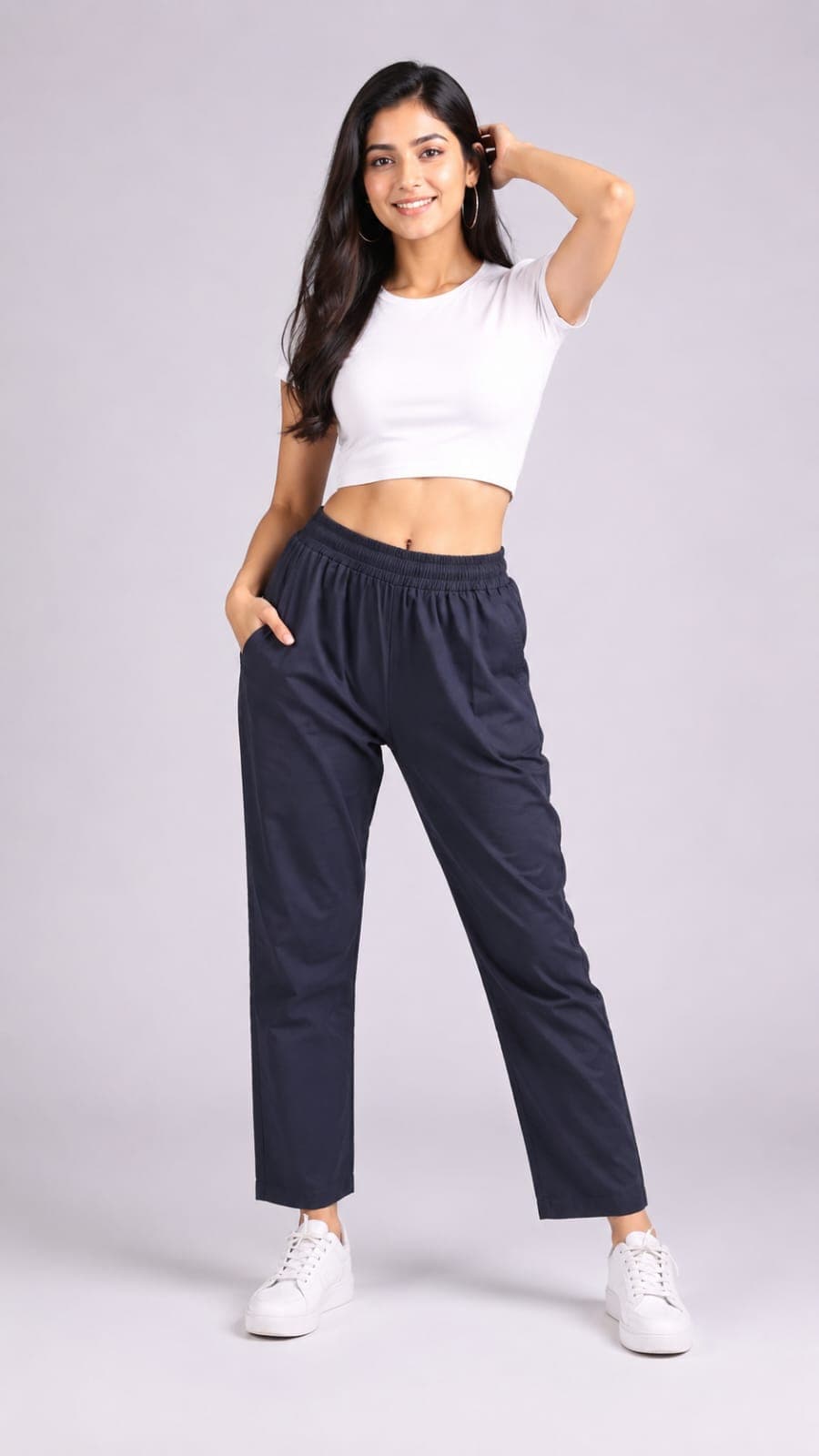Womens Pure Cotton Free Size Trousers - Image 9